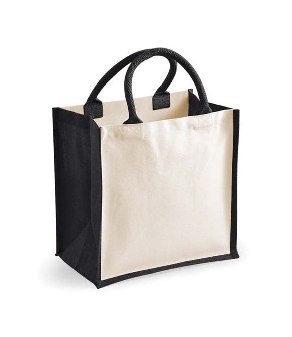 Westford Mill Printers midi jute tote