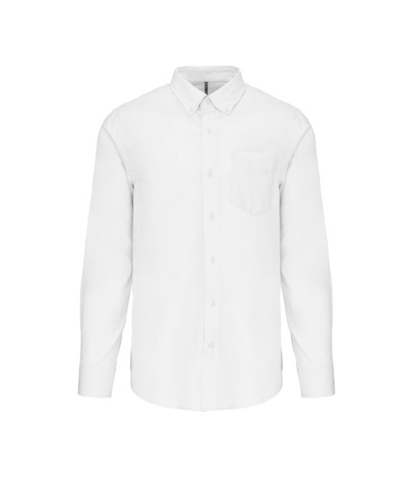 Long-sleeved easycare Oxford shirt