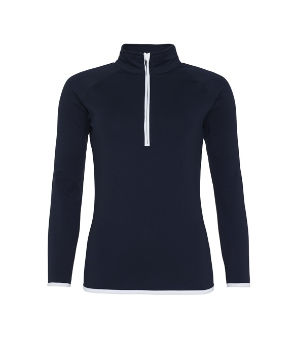 AWDis Cool Girlie cool ½ zip sweatshirt