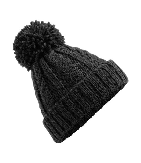 Beechfield Cable knit melange beanie