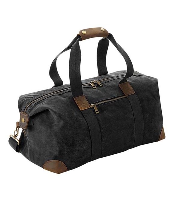 Quadra Heritage waxed canvas holdall