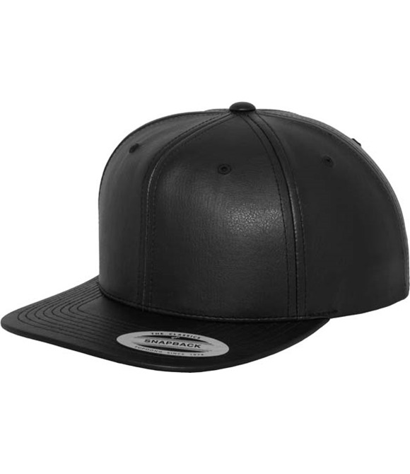 Flexfit by Yupoong Full leather imitation snapback (6089FL)