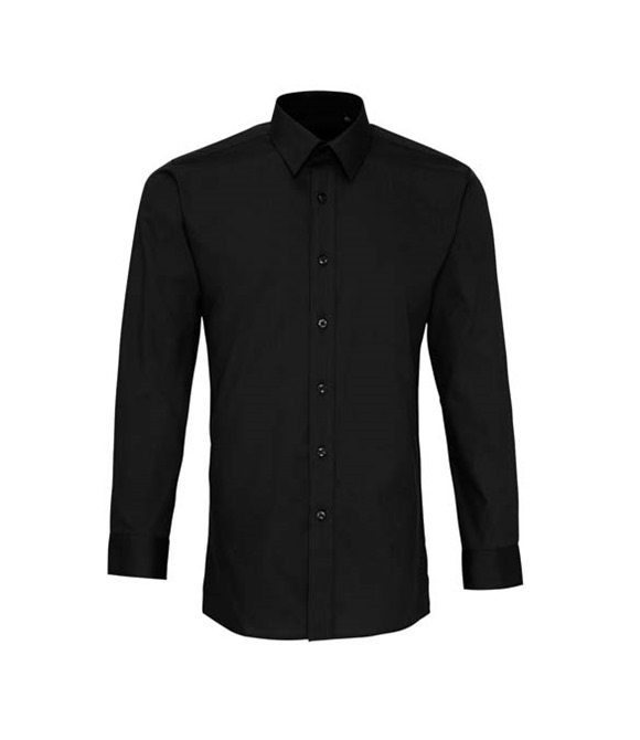 Premier Poplin fitted long sleeve shirt