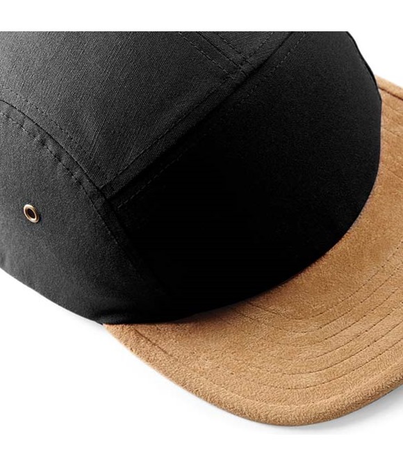 Beechfield Suede peak 5-panel cap