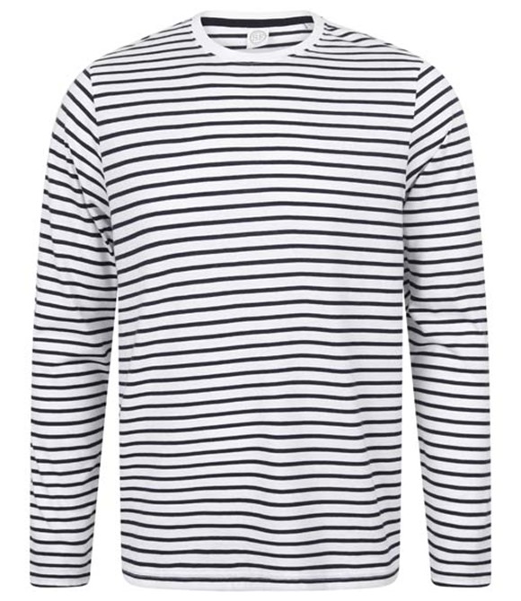 Unisex long-sleeved striped T