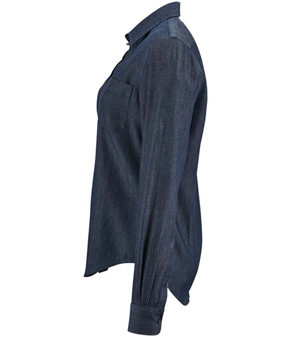 SOL'S Ladies Barry Long Sleeve Denim Shirt