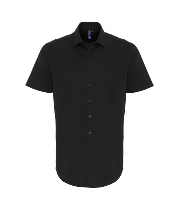 Premier Stretch fit cotton poplin short sleeve shirt