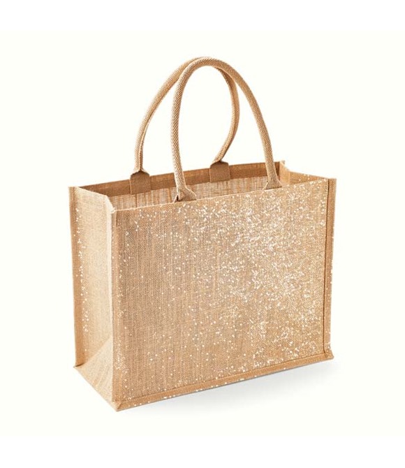 Shimmer jute shopper