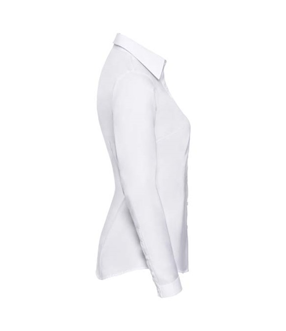 Women's long sleeve herringbone shirt