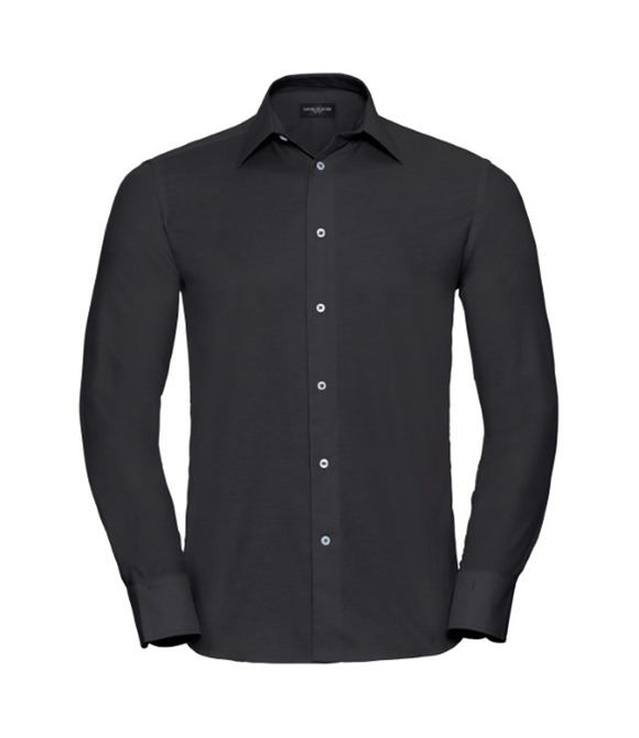 Long sleeve easycare tailored Oxford shirt