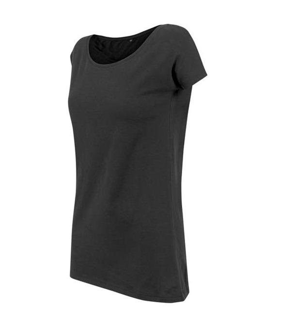 Build Your Brand Women's wide neck tee