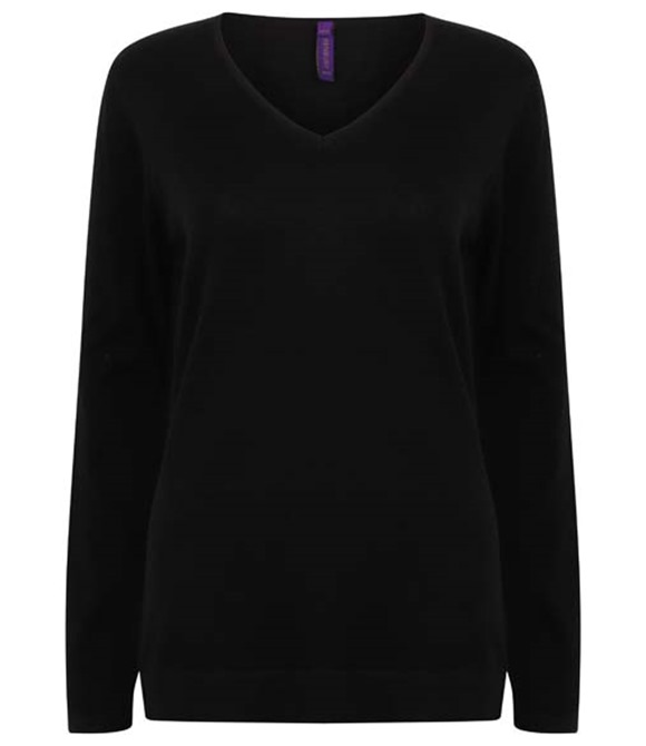 Women's 12 gauge v-neck jumper