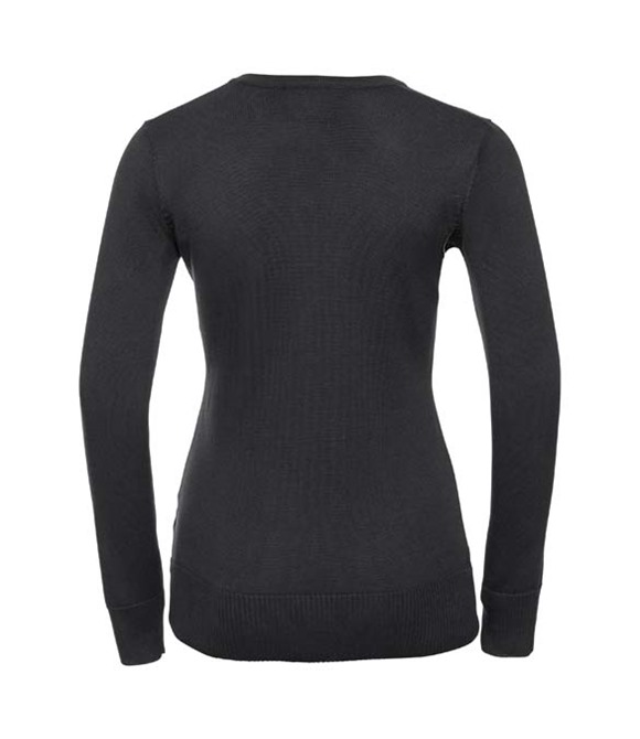 Russell Collection Women's v-neck knitted sweater