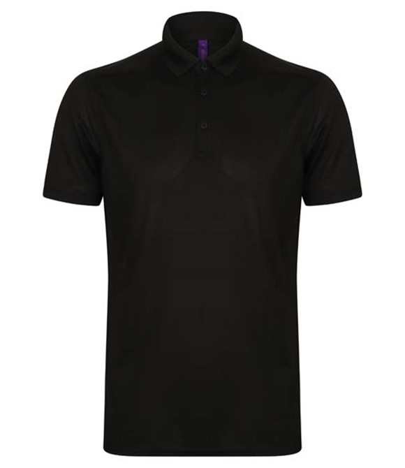 Henbury Stretch polo shirt with wicking finish (slim fit)