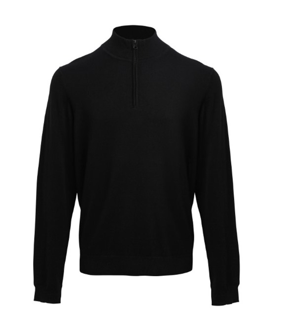 ¼ zip knitted sweater