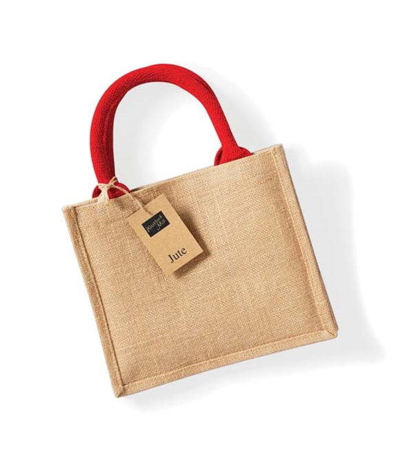 Jute mini gift bag