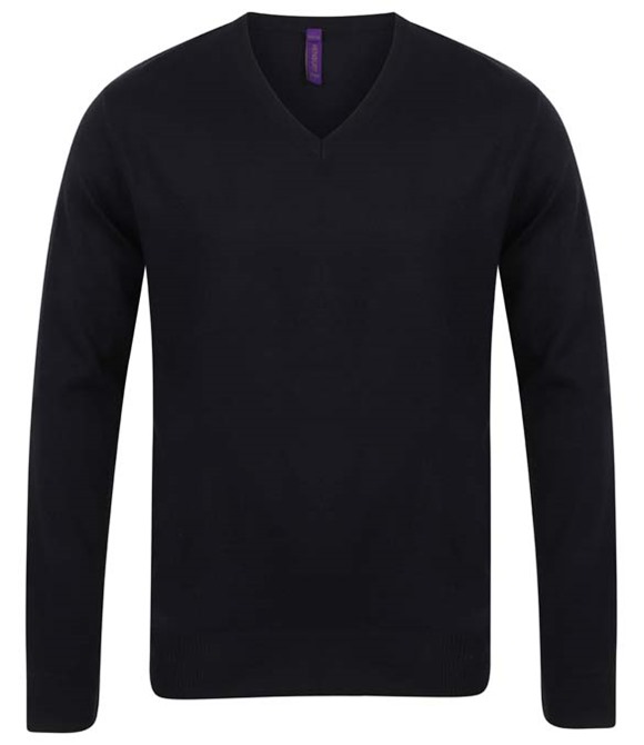 Henbury 12 gauge v-neck jumper