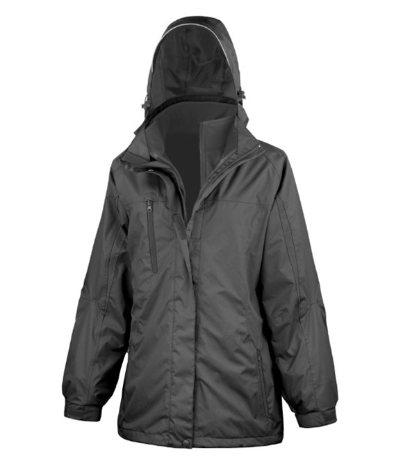 Women's 3-in-1 journey jacket with softshell inner