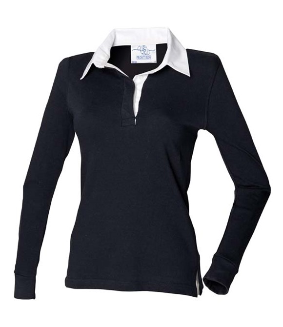 Front Row Women's long sleeve plain rugby shirt