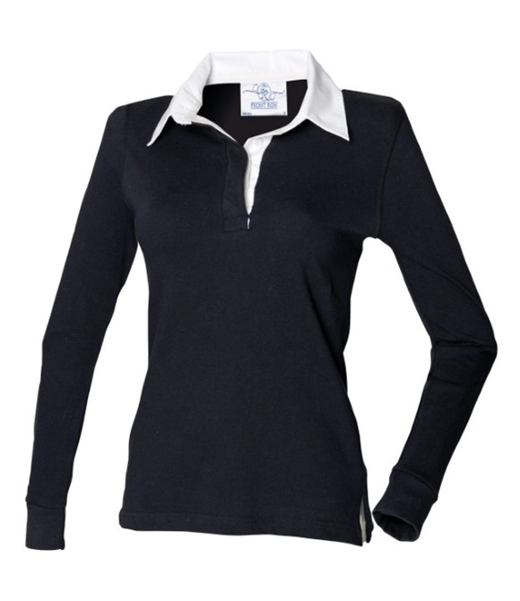 Women's long sleeve plain rugby shirt
