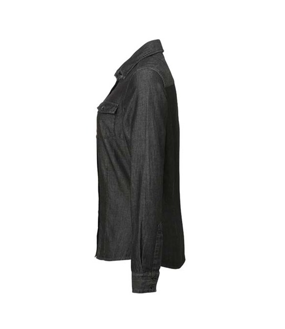 Women's jeans stitch denim shirt