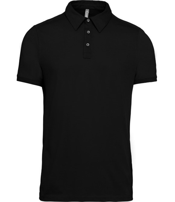 Jersey knit polo shirt