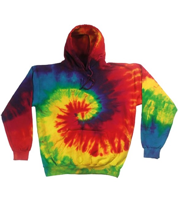 Rainbow tie-dye hoodie