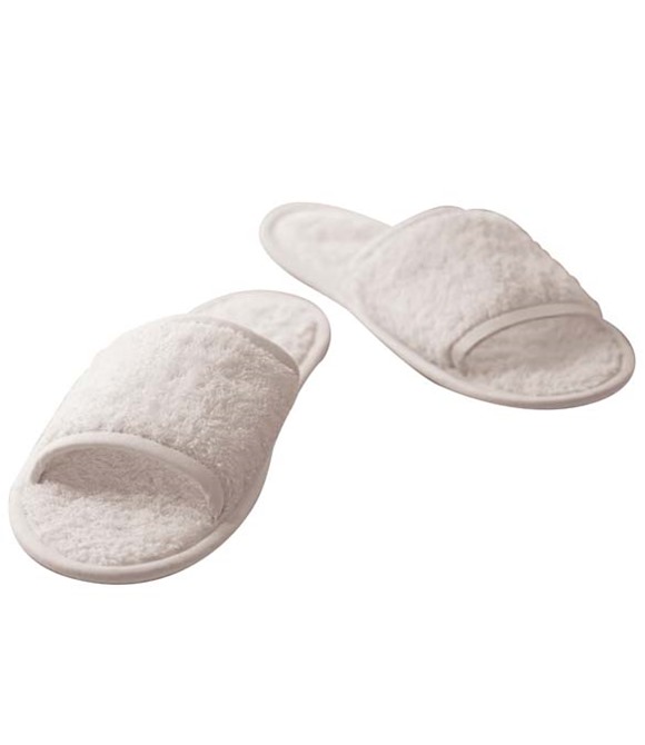 Towel City Classic terry slippers (open-toe)