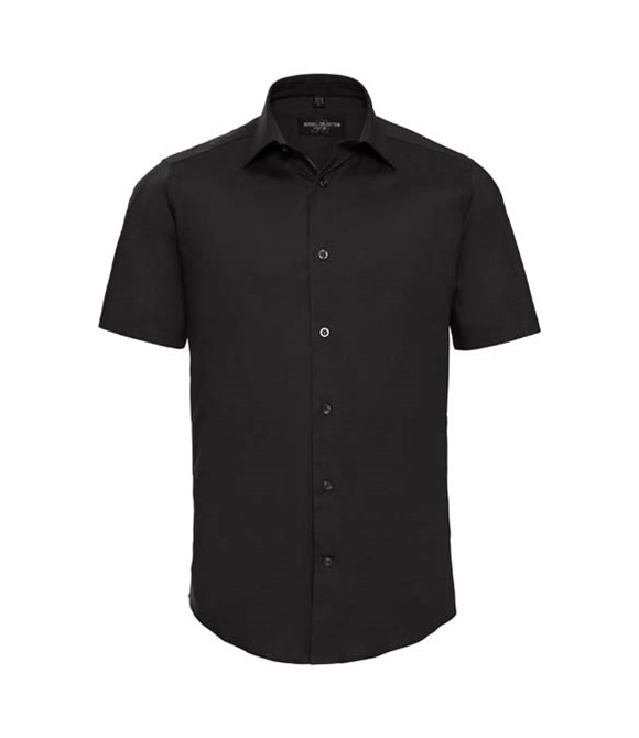 Short sleeve easycare fitted shirt