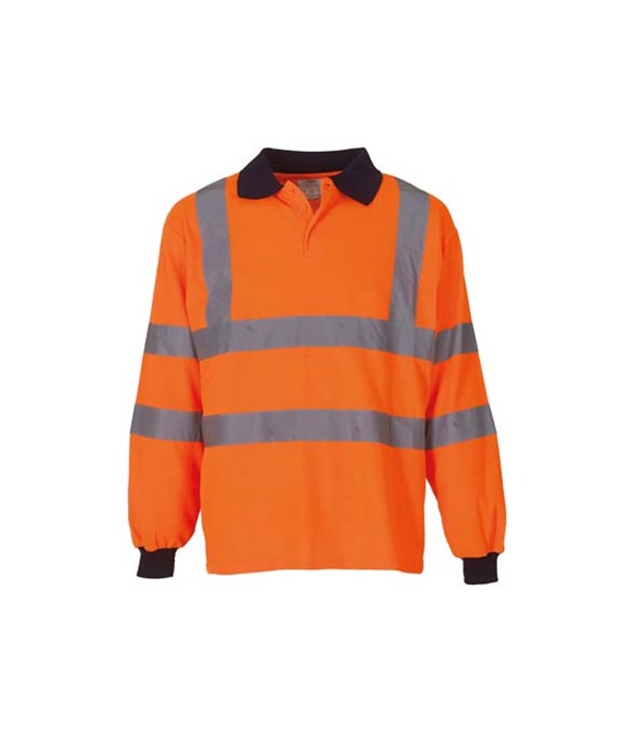 Yoko Hi-vis long sleeve polo (HVJ310)