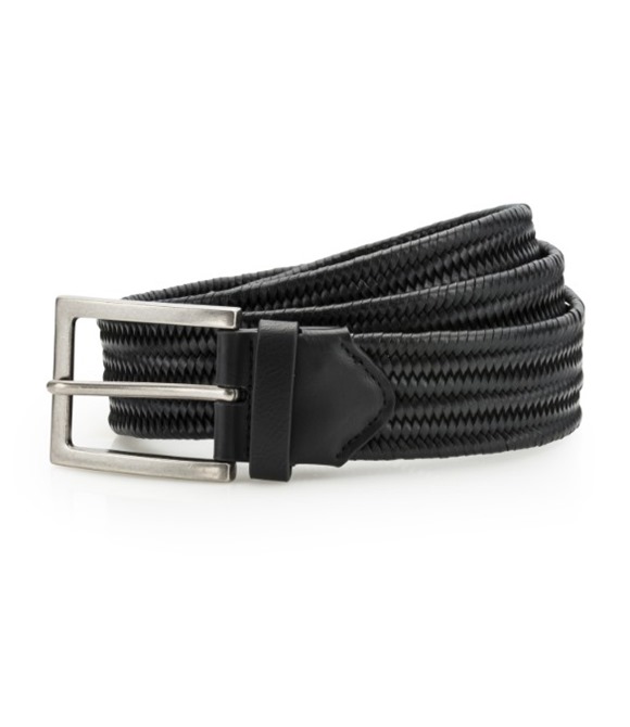 Leather braid belt