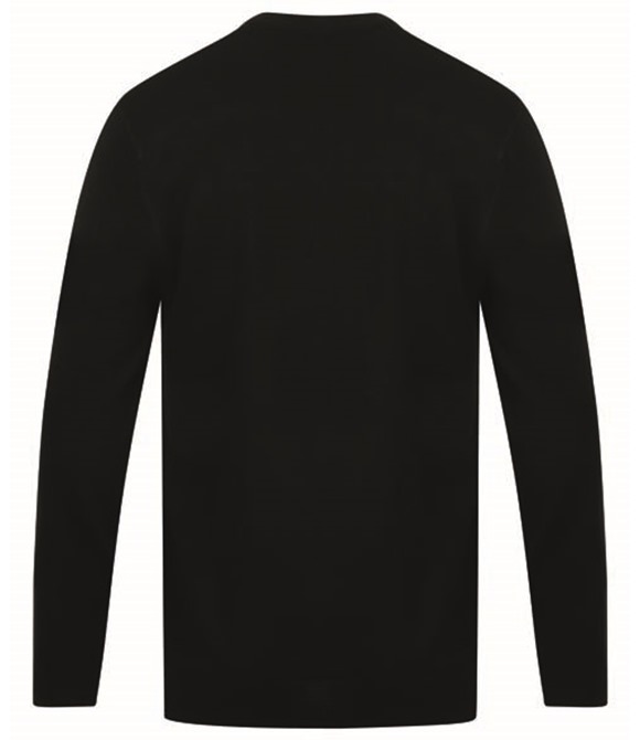 Henbury Cashmere touch acrylic v-neck jumper