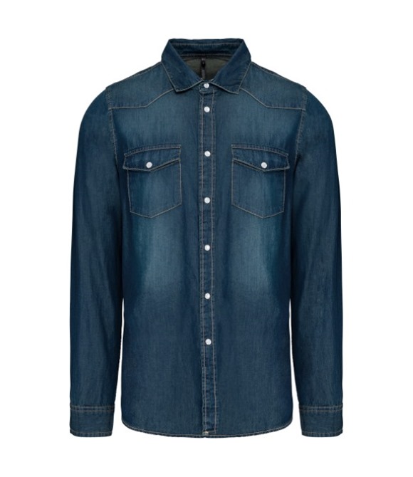 Long sleeve denim shirt
