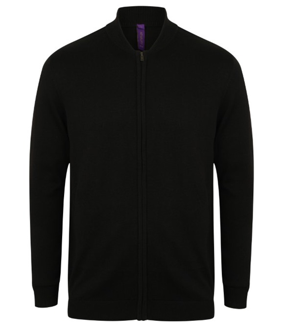 Unisex zip-through cardigan