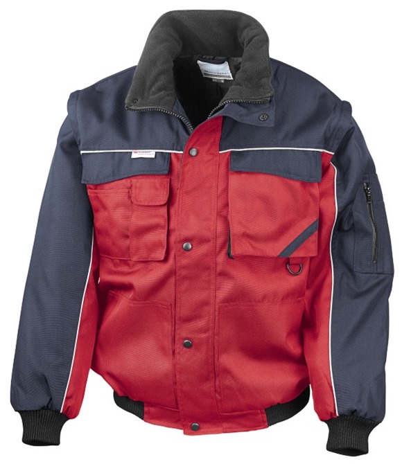 Result Workguard Result Work-Guard zip sleeve heavy-duty pilot jacket
