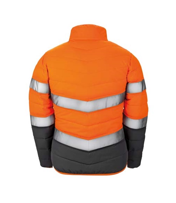 R325F Result Safe-Guard Women's Soft Padded Safety Jacket Hi Vis Warm Coat 