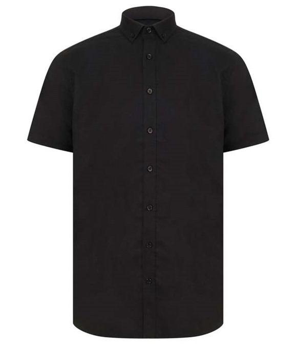 Henbury Modern short sleeve Oxford shirt