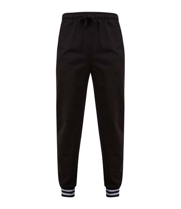 Front Row Joggers with striped cuffs