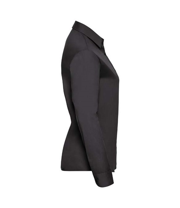 Women's long sleeve polycotton easycare poplin shirt