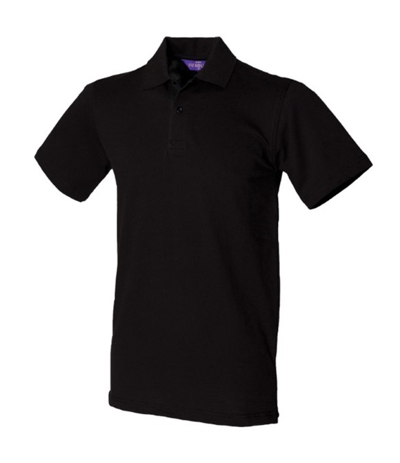 Stretch piqué polo shirt