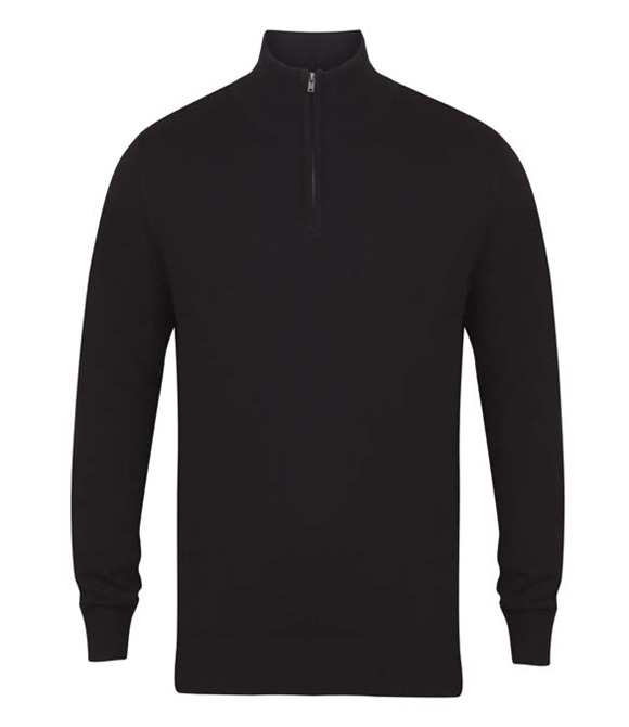 Henbury ¼ zip jumper