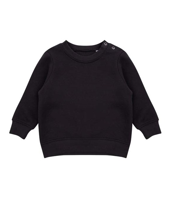 Larkwood Crew neck sweatshirt with shoulder poppers