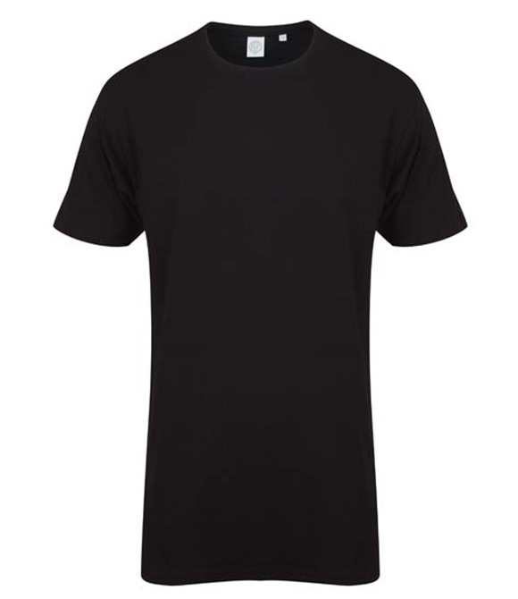 Longline t-shirt with dipped hem