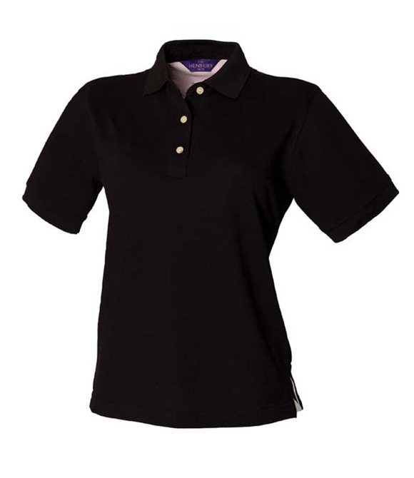 Henbury Women's classic cotton piqué polo shirt