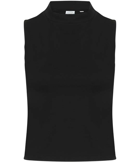 SF Women's high neck crop vest