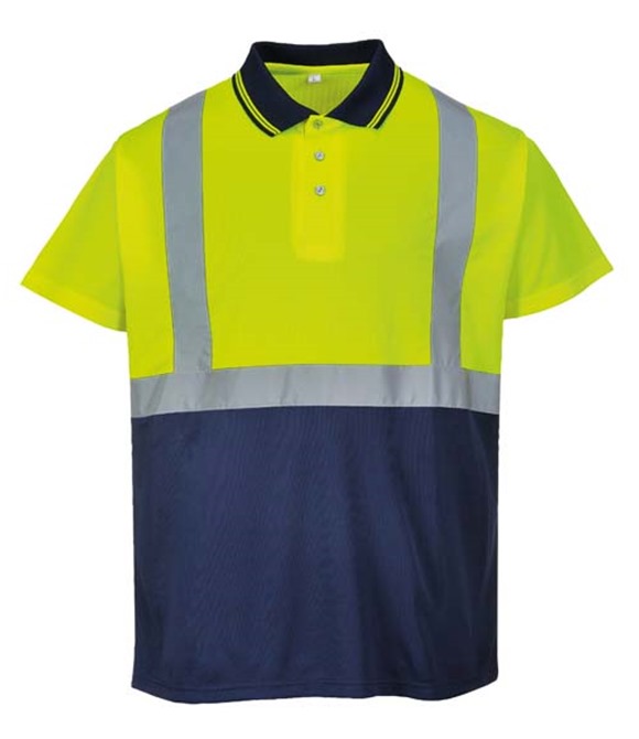 Portwest Hi-vis two-tone polo shirt (S479)
