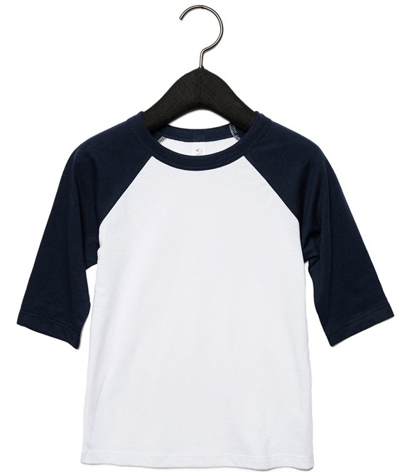 Bella+Canvas Bella Canvas Toddler ¾ sleeve baseball tee