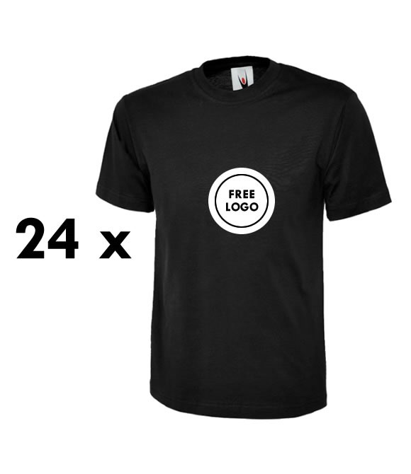 24 x Best Value T-Shirts with Free Logo