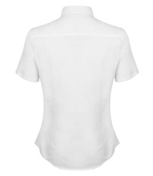 Women's modern short sleeve Oxford shirt