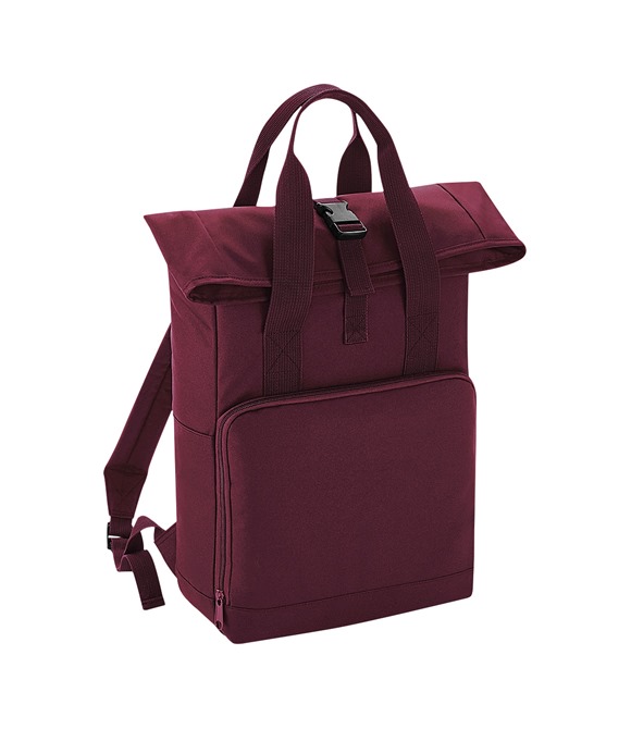 Twin handle roll-top backpack